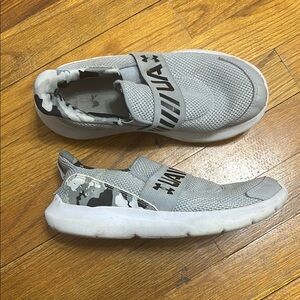 Under Armour Kids Gray Slip-On Shoes
